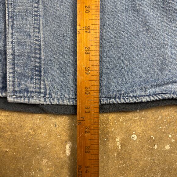 Vintage Wolverine Denim Workwear Jacket Men’s L Southwestern-Style Fleece Lining - Picture 10 of 11